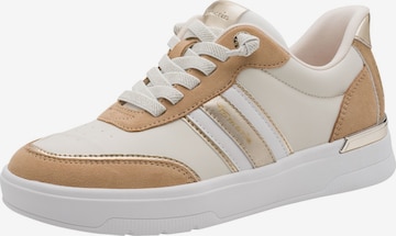 Baskets basses Tamaris en marron : devant