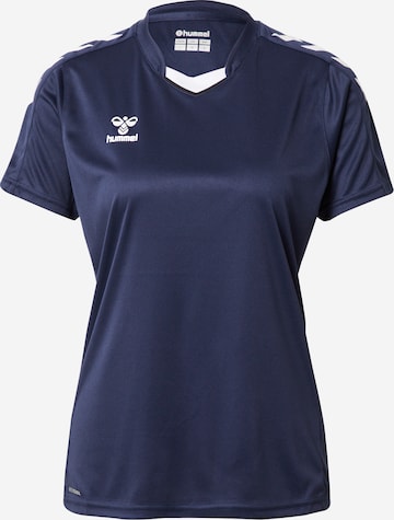 Hummel - Camiseta funcional en azul: frente