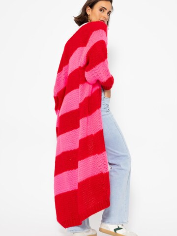 SASSYCLASSY Oversized Cardigan in Red