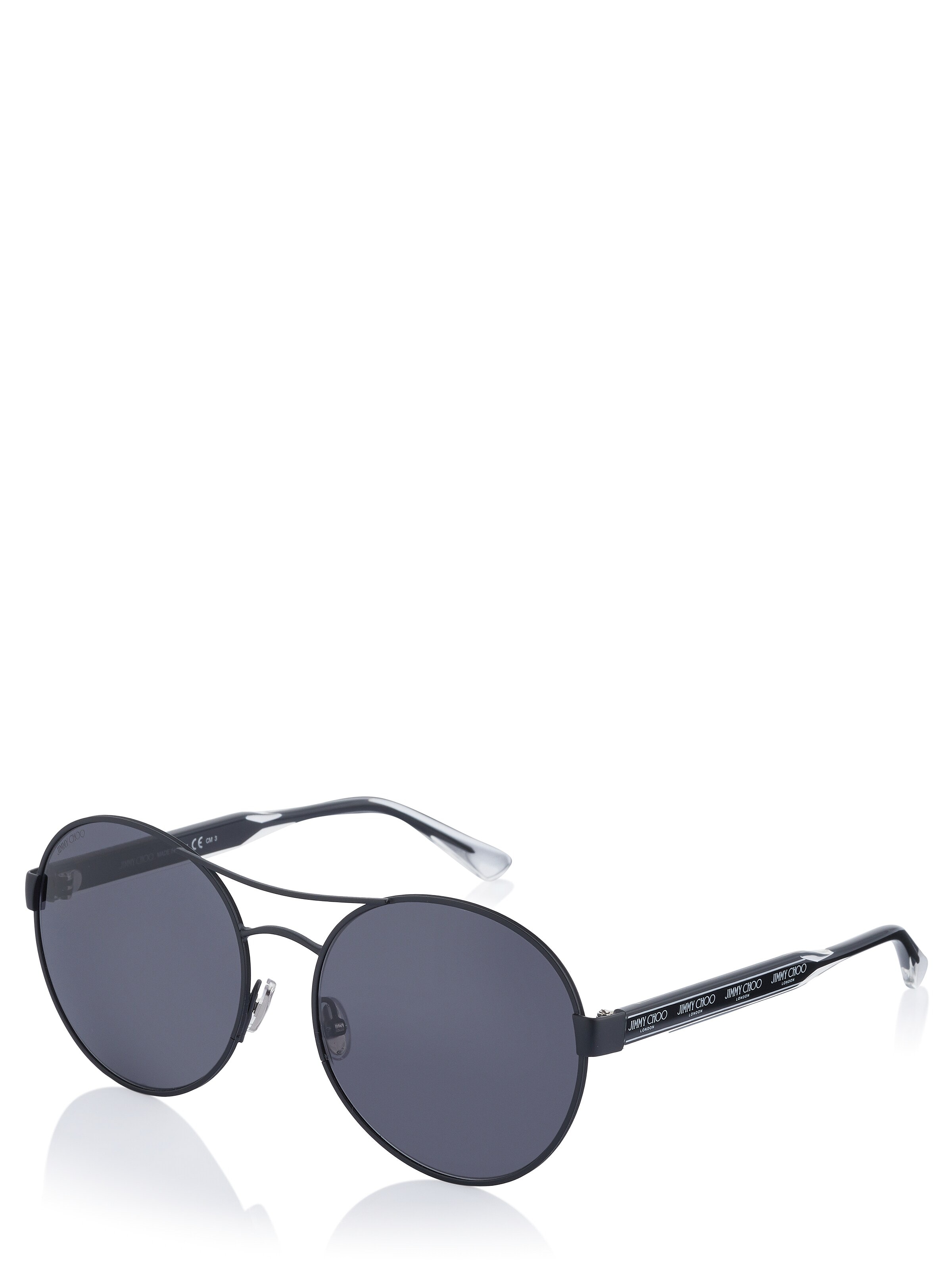 Lunettes de soleil JIMMY CHOO en noir : devant