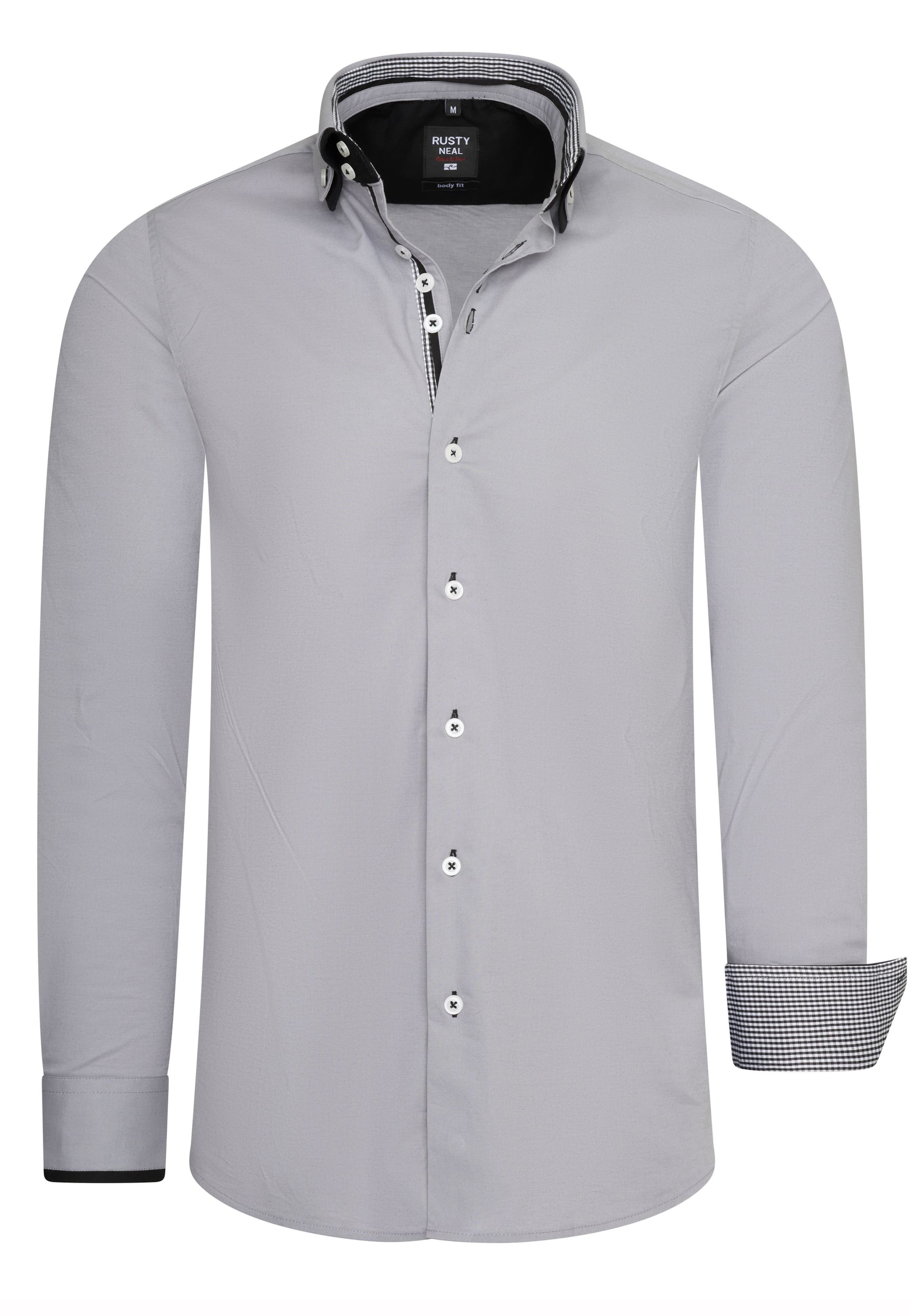 Chemise Rusty Neal en gris : devant