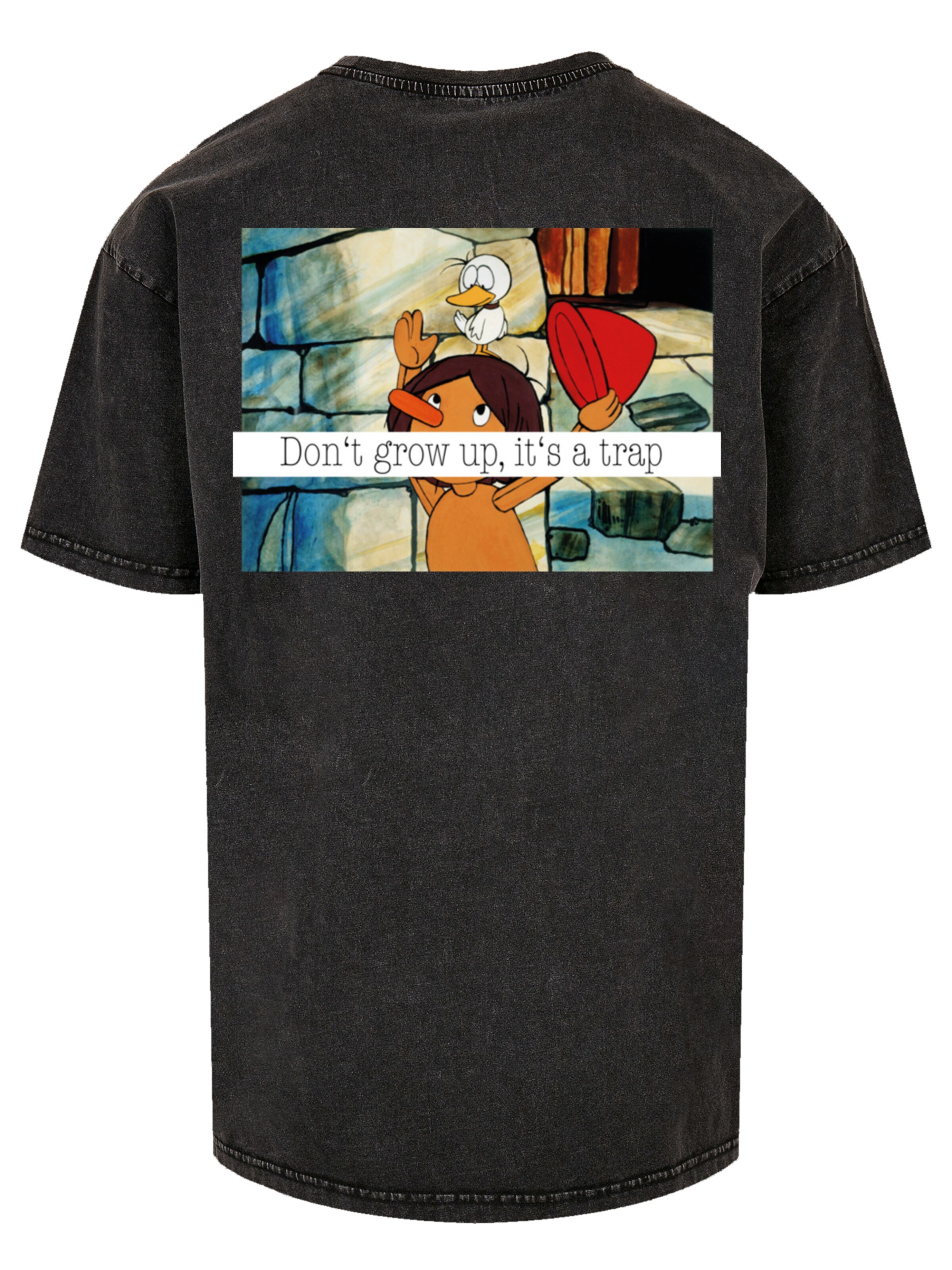 F4NT4STIC Shirt 'Heroes of Childhood Pinocchio' in Schwarz