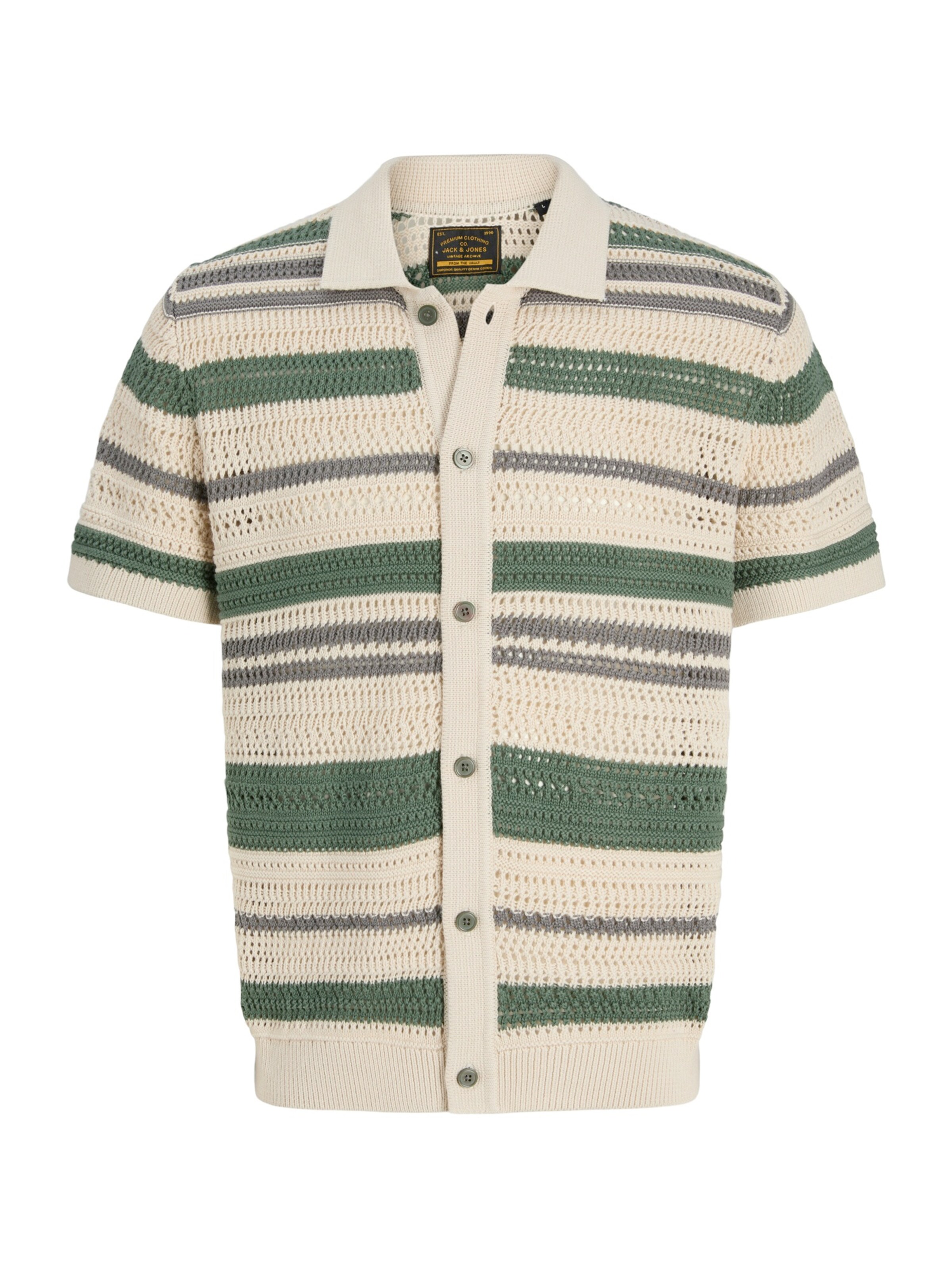 Jack & Jones Premium Kofta 'JPRBLUHAMILTON' i beige: framsida