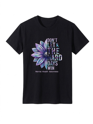 T-shirt 'Women's Short Sleeve Shirt Summer Tops' LapaPlus en noir