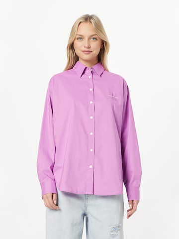 Camicia da donna di Calvin Klein Jeans in lilla: frontale