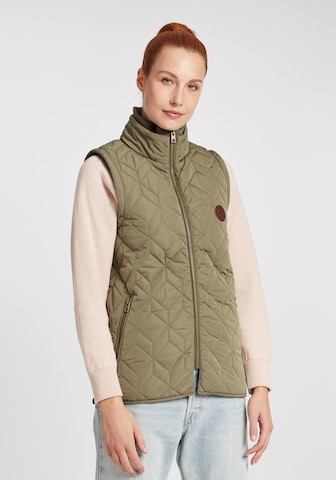 Oxmo Vest in Green: front