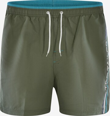 Shorts de bain ' BEN ' TOM TAILOR en vert : devant