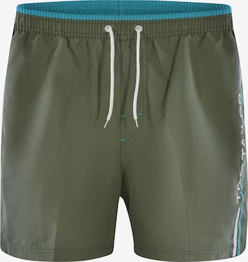 TOM TAILOR Board Shorts ' BEN ' in Green: front