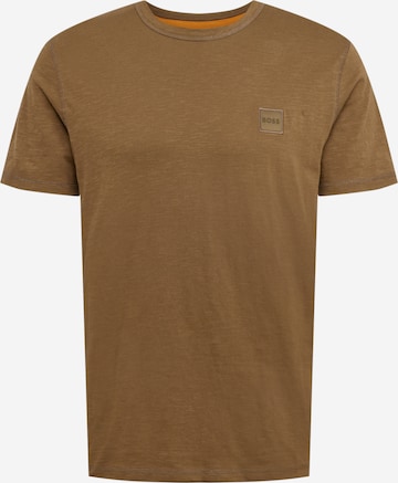 T-Shirt 'Tegood' BOSS Orange en vert : devant