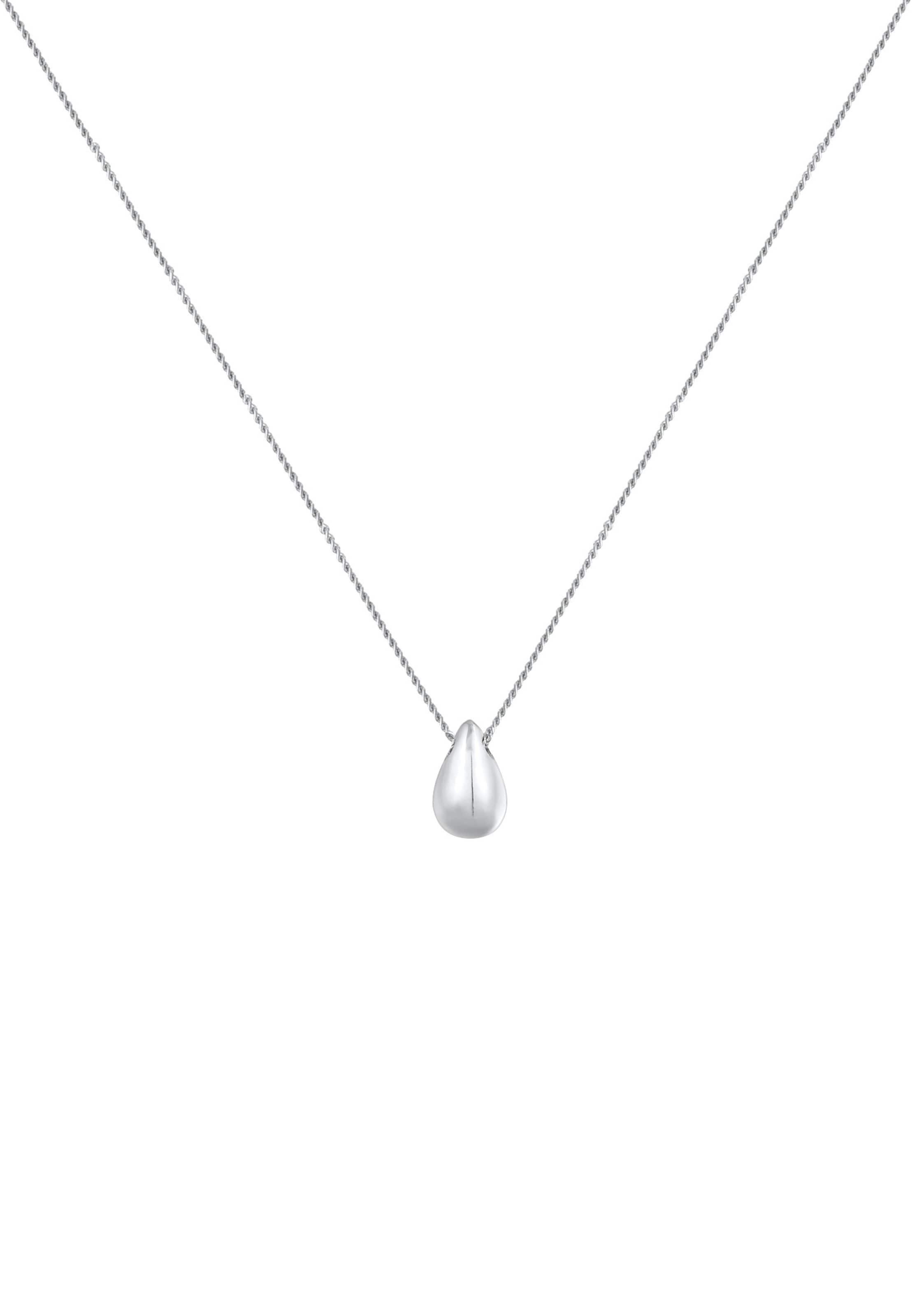 ELLI Ketting 'Tropfen' in Zilver