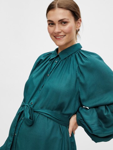 MAMALICIOUS Shirt Dress 'Piper' in Green