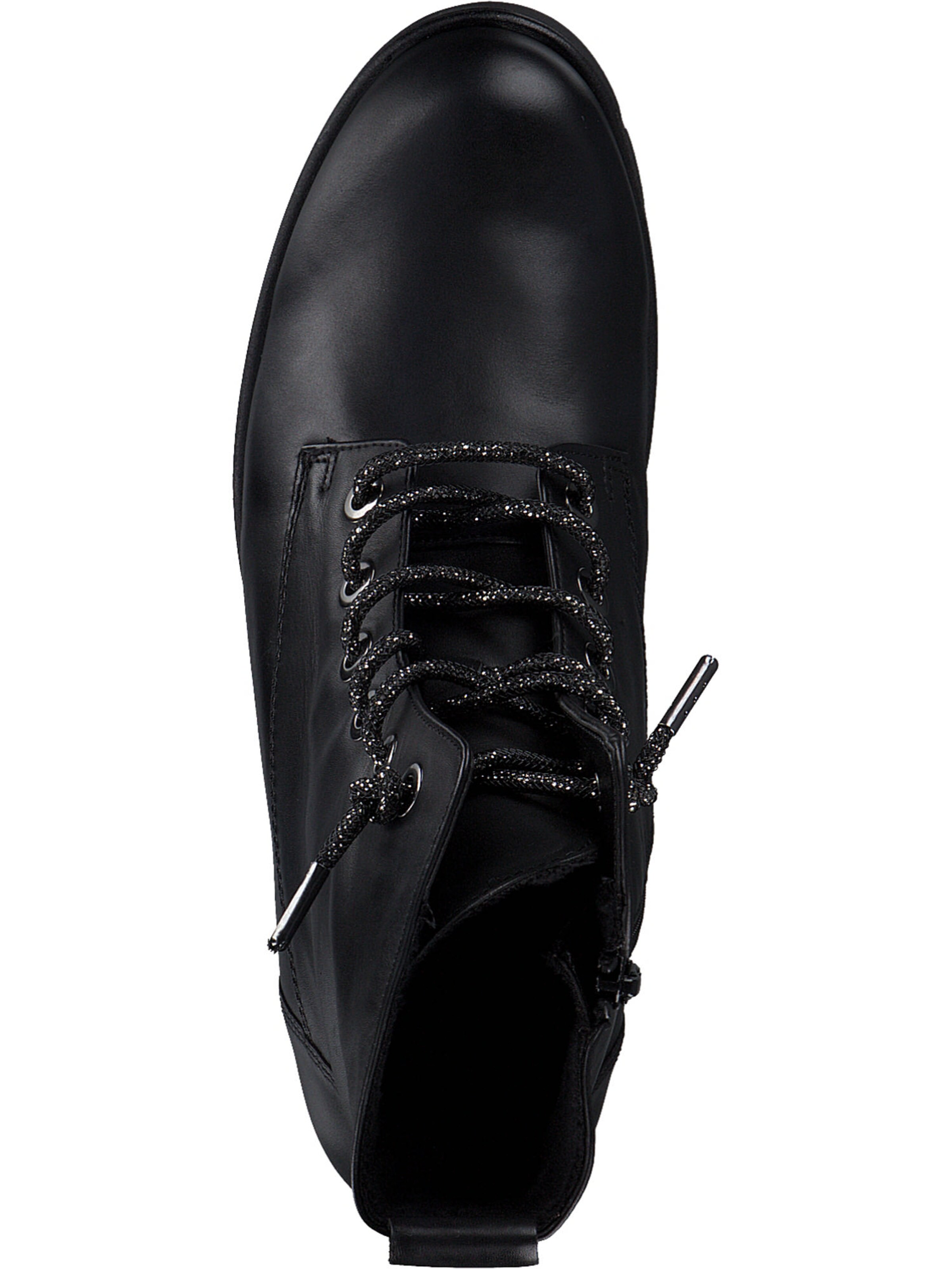 GABOR Lace-up bootie in Black