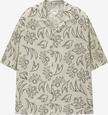 Pull&Bear Comfort fit Koszula w kolorze beżowy: przód