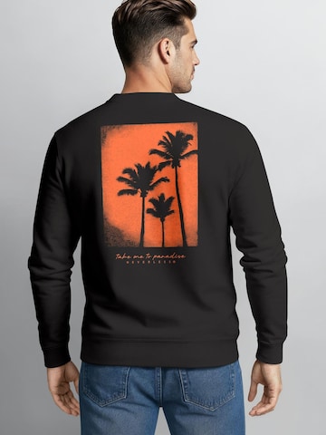 Neverless Sweatshirt 'Palms Beach' in Black