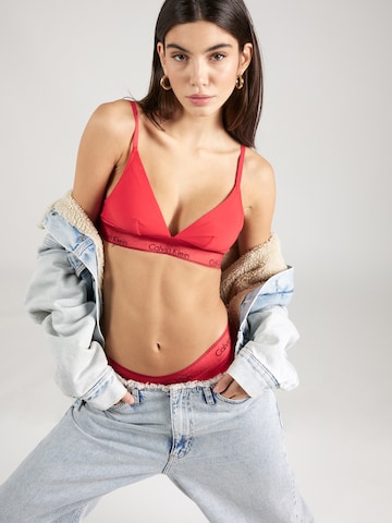 Calvin Klein Underwear Triangle Bra in Red