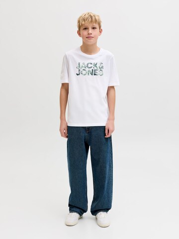 Jack & Jones Junior Koszulka 'JJEJEFF' w kolorze biały
