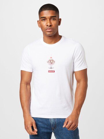 LEVI'S ® Shirt 'SS Relaxed Fit Tee' in Wit: voorkant