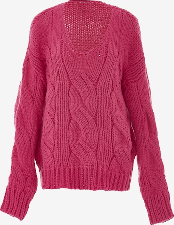 Pull-over ebeeza en rose : devant