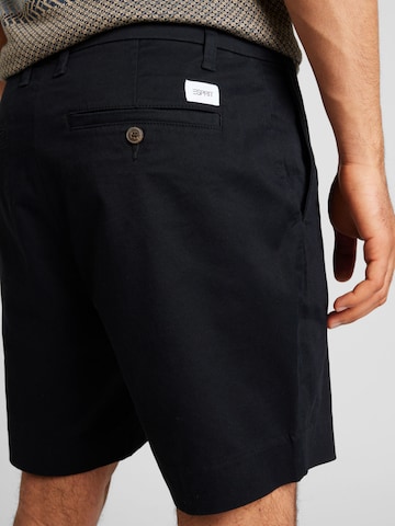 ESPRITSlimfit Chino hlače - crna boja