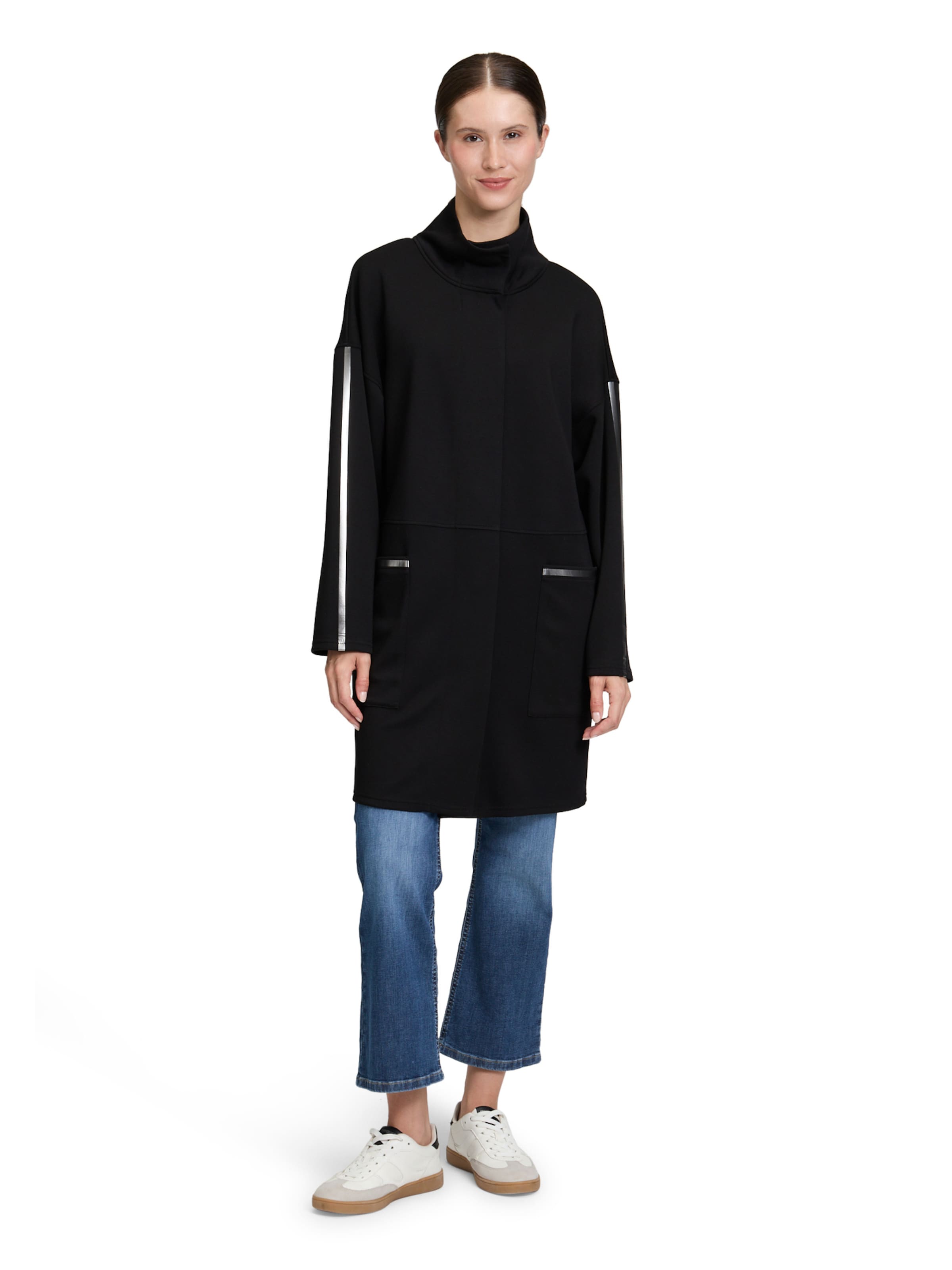 Betty Barclay Between-seasons coat in Black: front