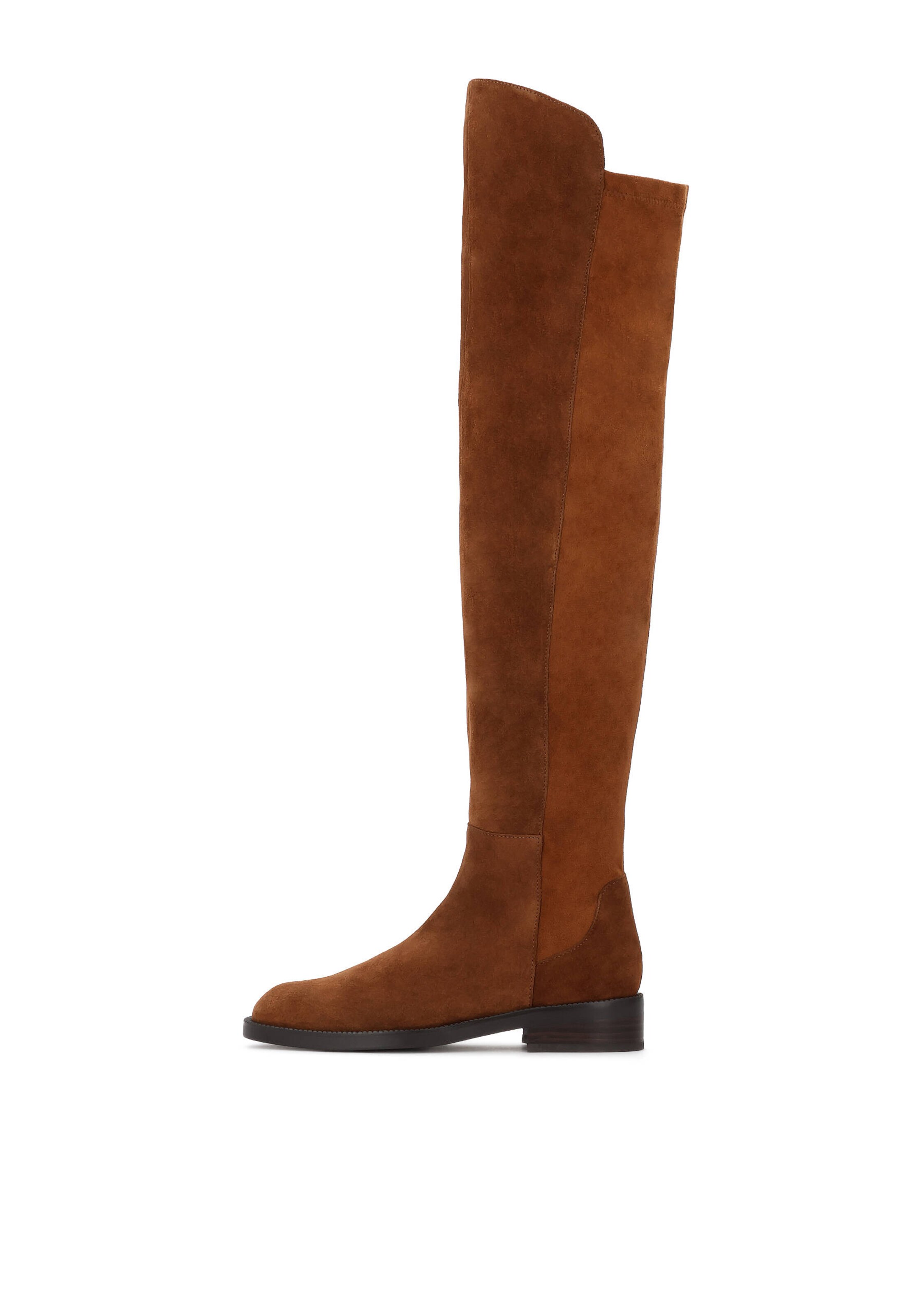 Kazar Overknees in Brown: front