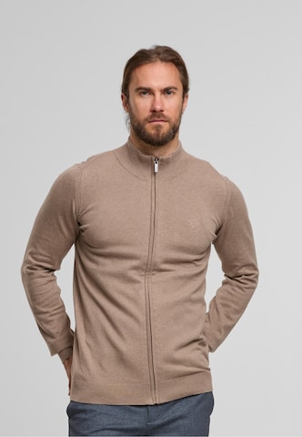 INDICODE JEANS Gebreid vest 'Tinos' in Beige