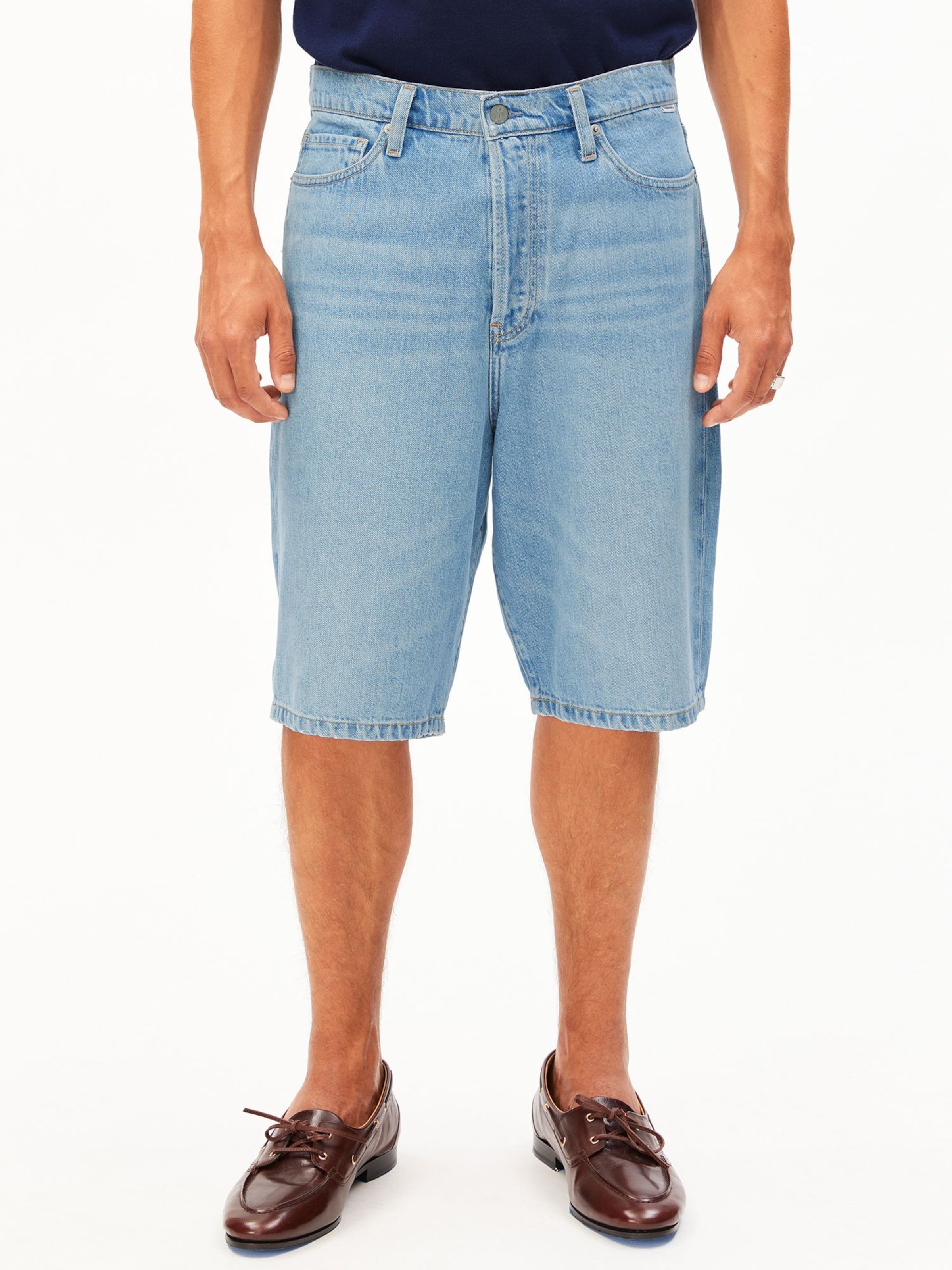 ARMEDANGELS Loose fit Trousers in Blue: front