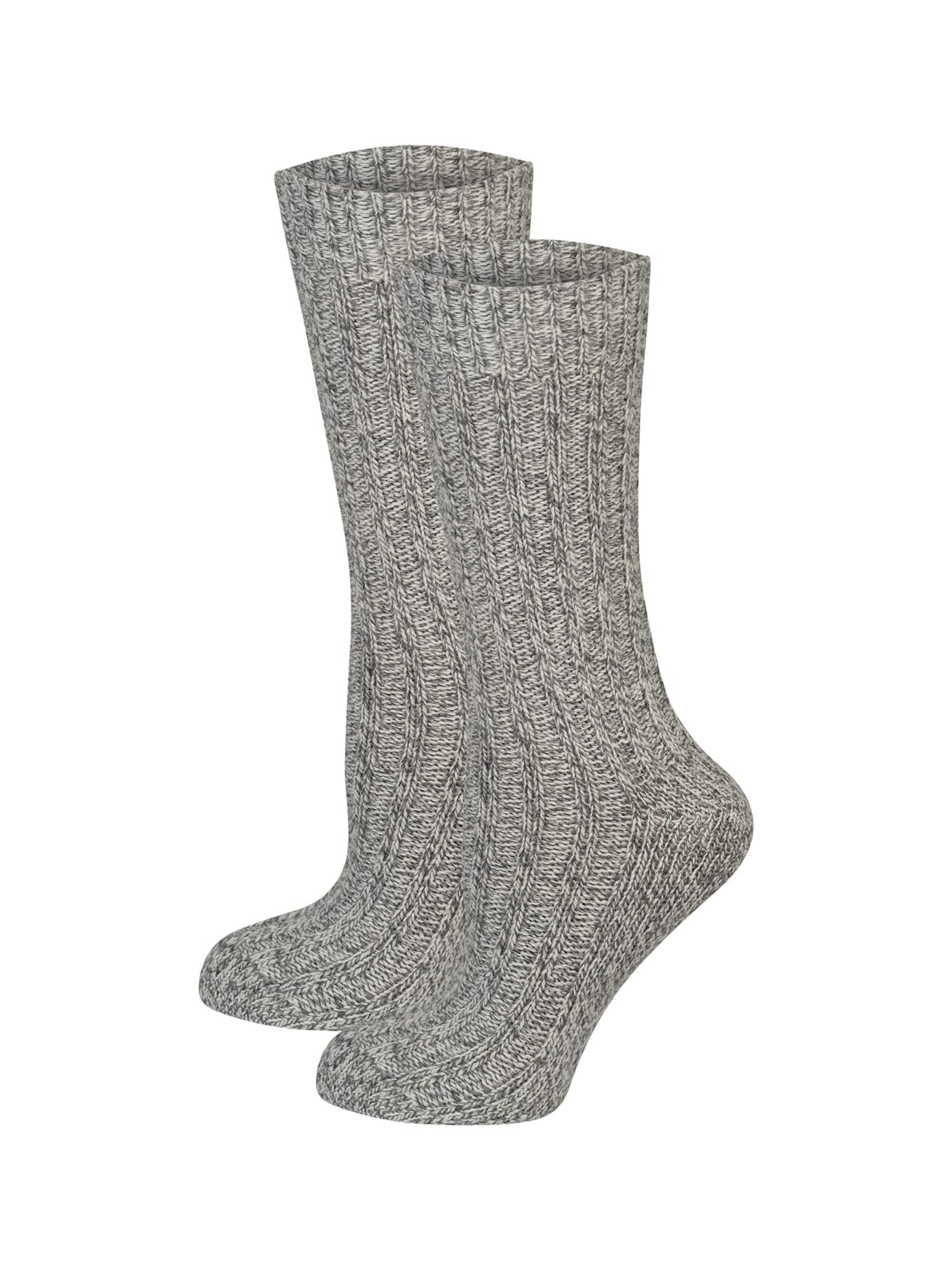 Nur Die Sokken ' Woll Socken ' in Grijs: voorkant