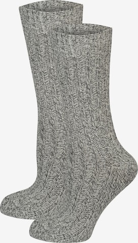 Nur Die Sokken ' Woll Socken ' in Grijs: voorkant