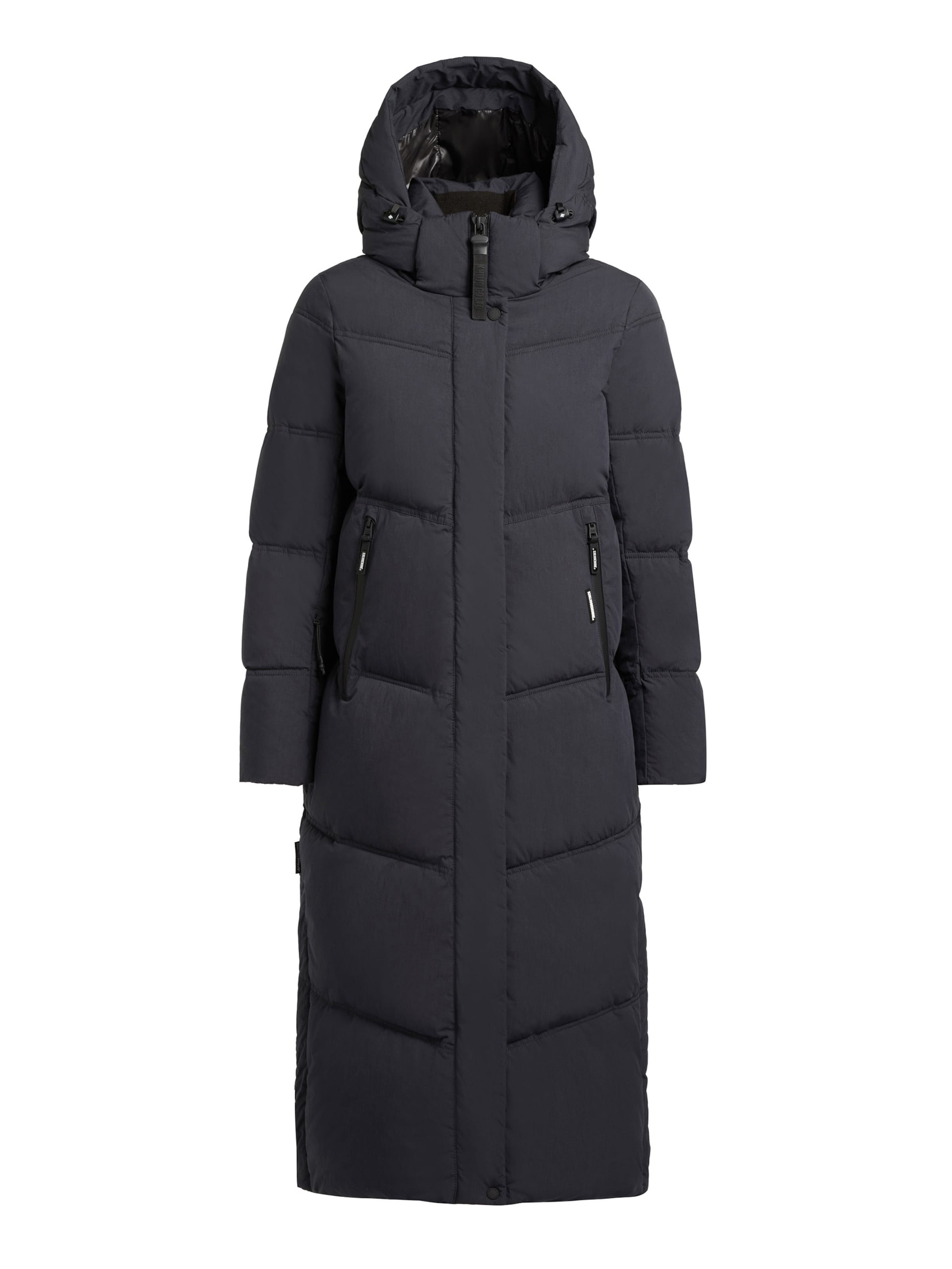 khujo Winter Coat in Black: front