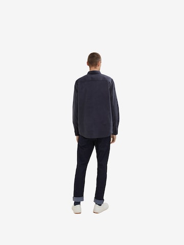 Coupe regular Chemise TOM TAILOR en bleu