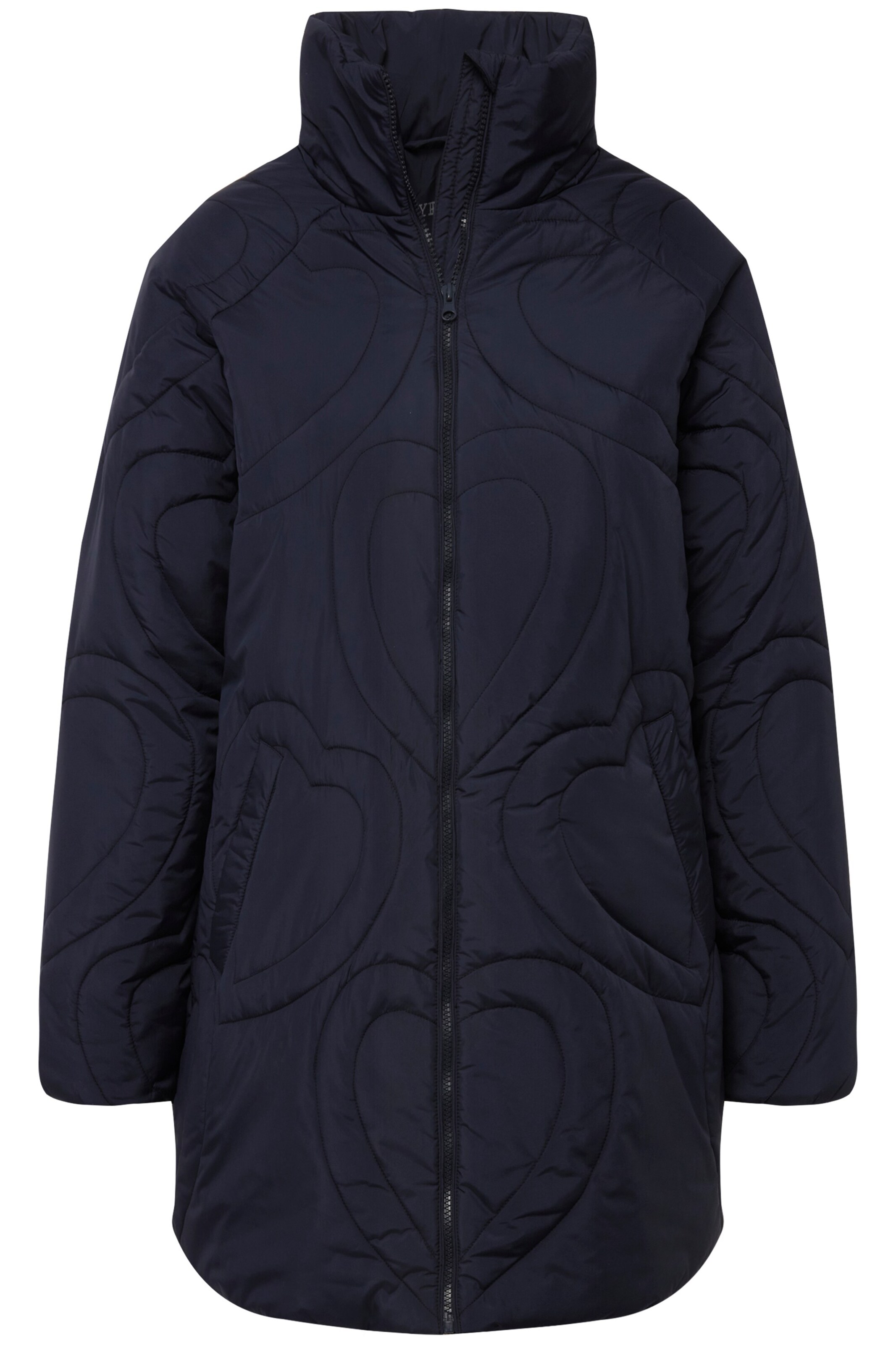 Ulla Popken Winterjacke in Blau: Vorderseite