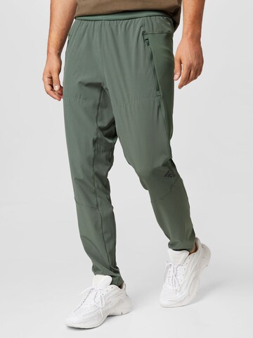 ADIDAS SPORTSWEAR Конический (Tapered) Спортивные штаны 'D4T' в Зеленый: спереди