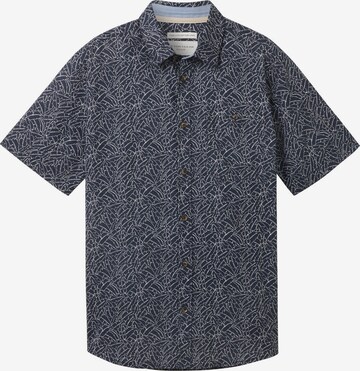 TOM TAILOR Comfort fit Button Up Shirt in Blue: front