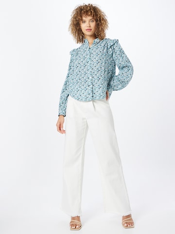 QS Blouse in Blauw