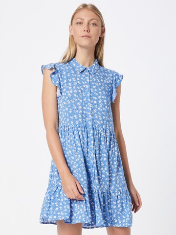 Hailys Košilové šaty 'Elisa' – modrá: přední strana