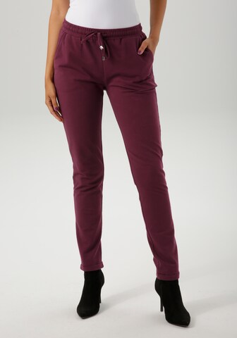 Aniston CASUAL Tapered Pants in Red: front