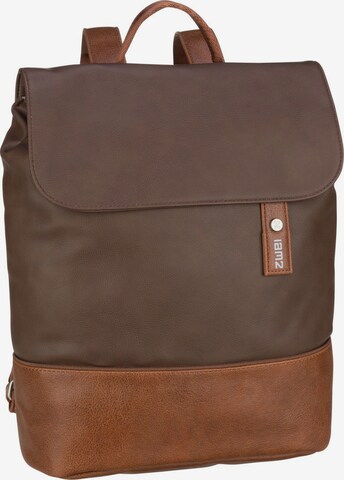 ZWEI Backpack in Brown: front