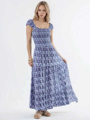 Busem Kleid in Blau: Vorderseite