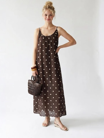 MixRay - Vestido de verão em castanho