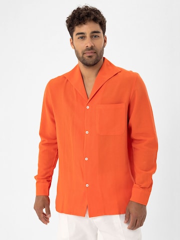 Regular fit Camicia di Dandalo in arancione: frontale