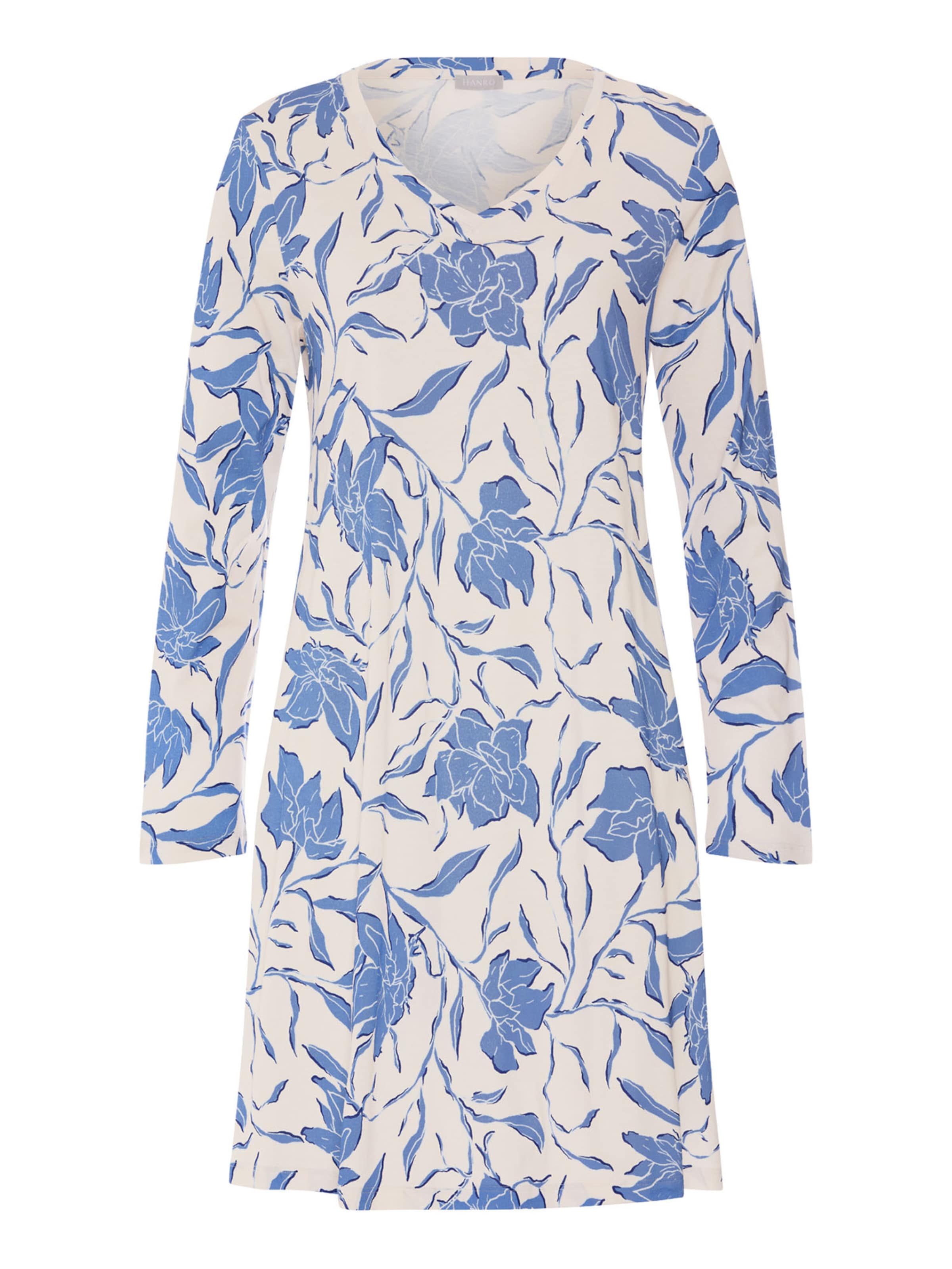 Chemise de nuit ' Sleep & Lounge ' Hanro en bleu : devant