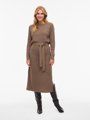 Rochie tricotat 'VIBUBBA' de la VILA pe maro: față