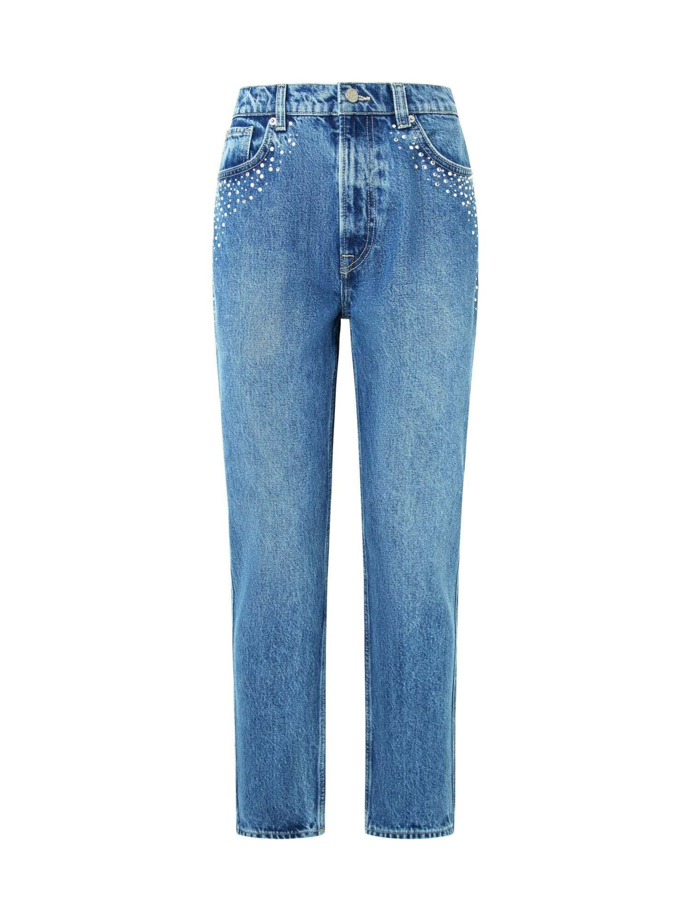 Pepe Jeans Slimfit Jeans in Blauw: voorkant