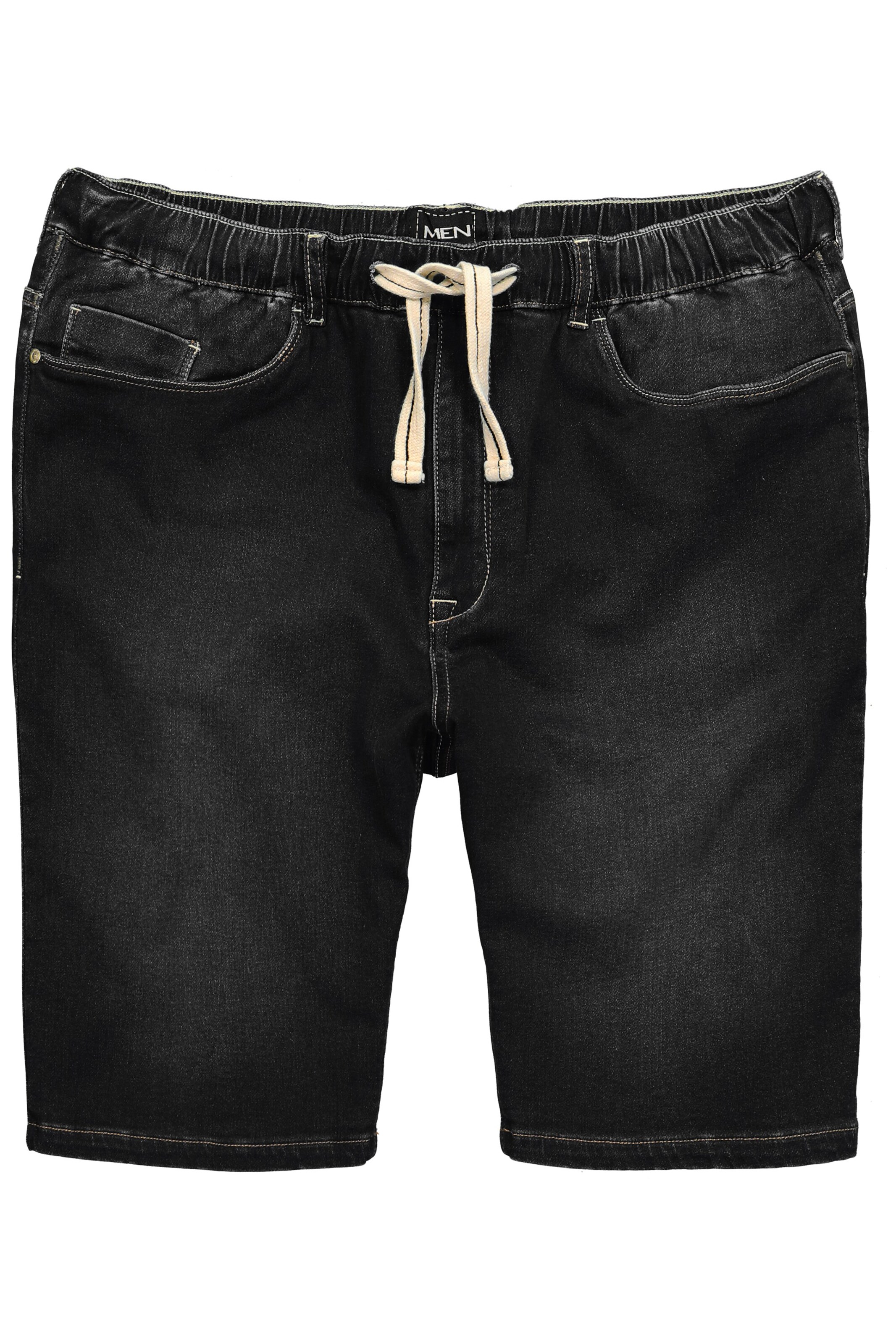 Men Plus Jeans in Black: front