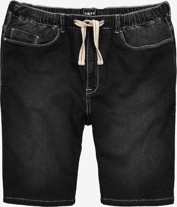 Men Plus Jeans in Black: front