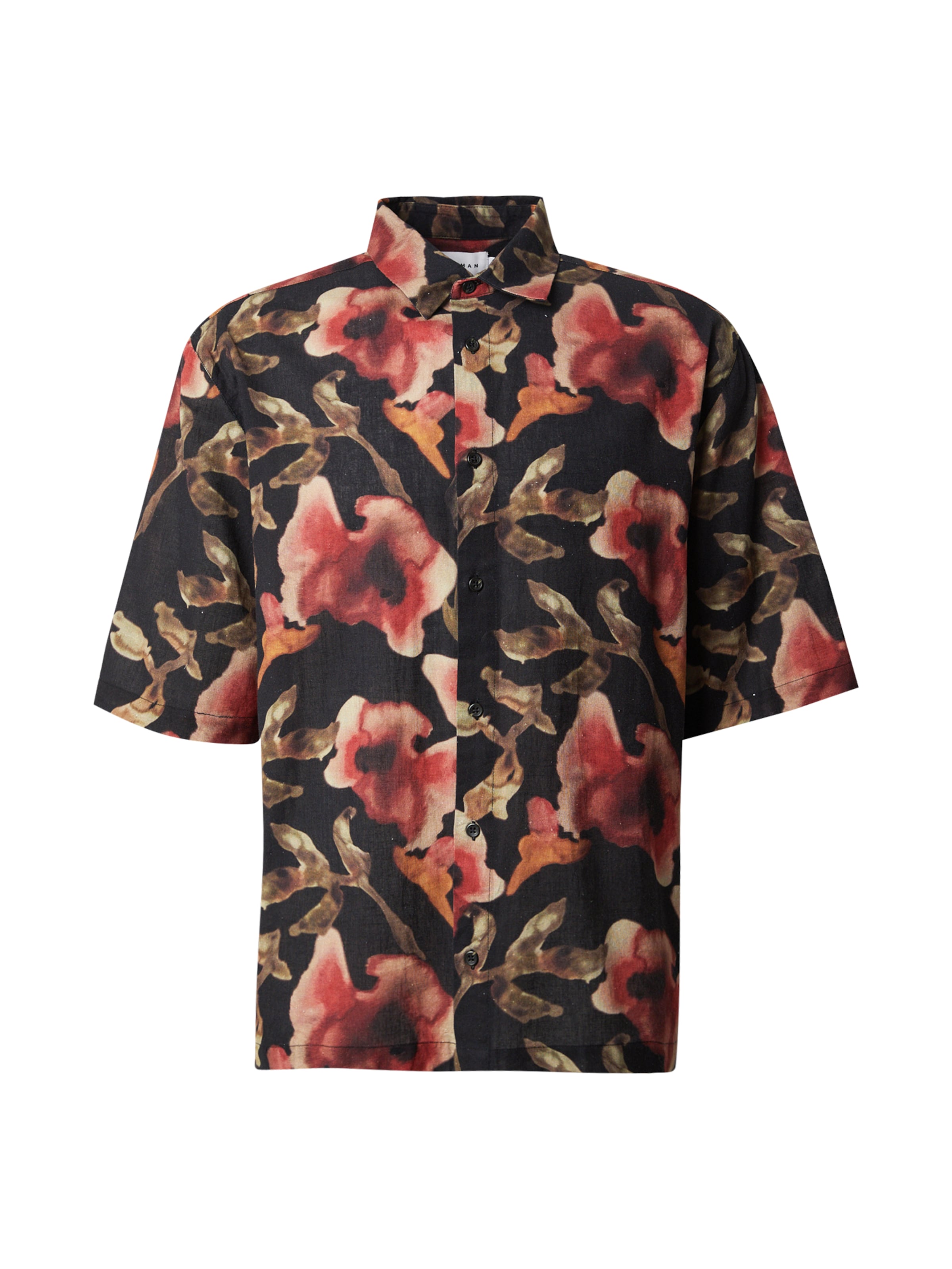 Fit confort Chemise TOPMAN en noir : devant