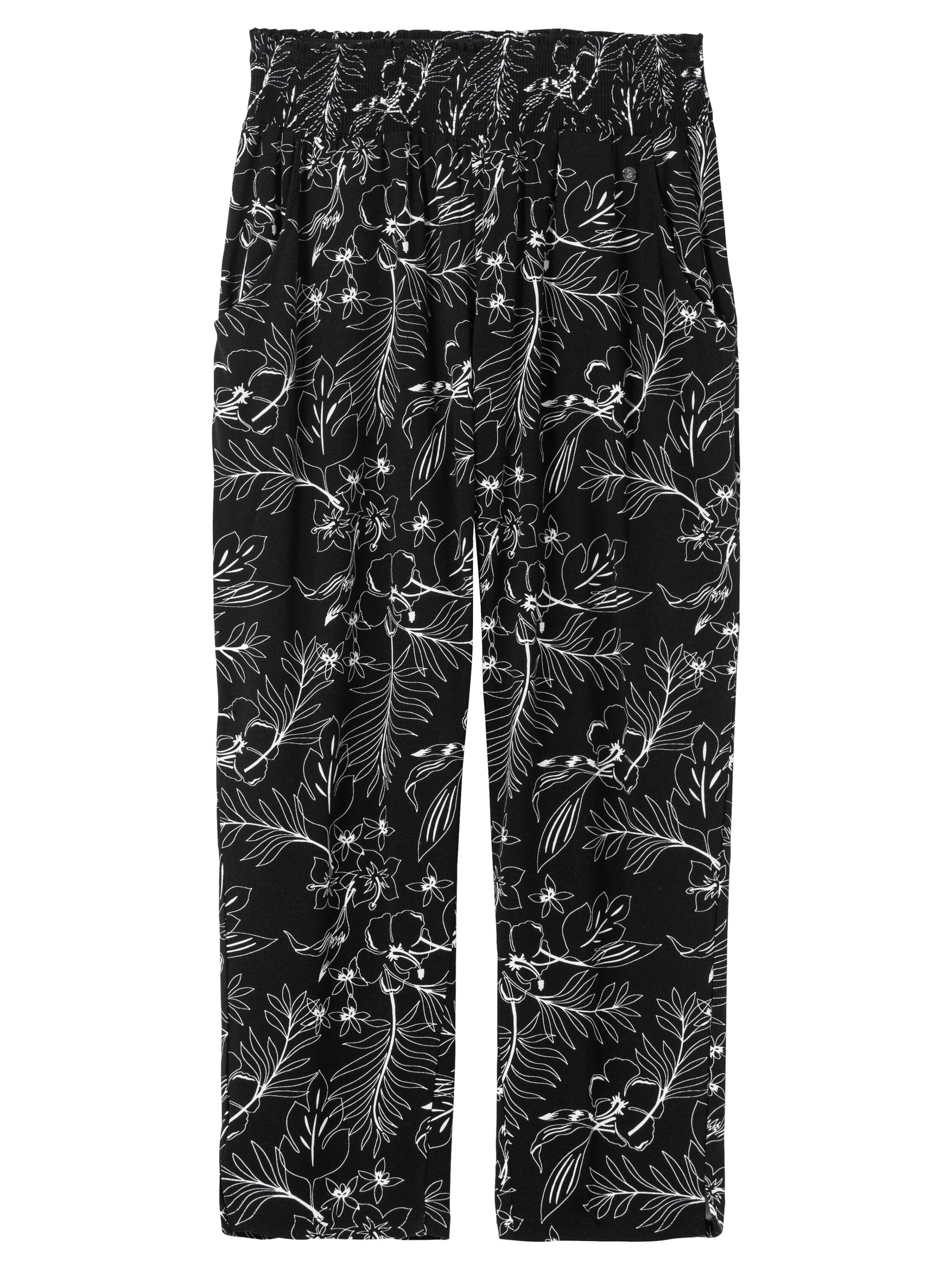 Largi Pantaloni de la SHEEGO pe negru: față