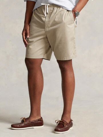 Polo Ralph Lauren Big & Tall Обычный Штаны 'PREPSTERS' в Бежевый: спереди