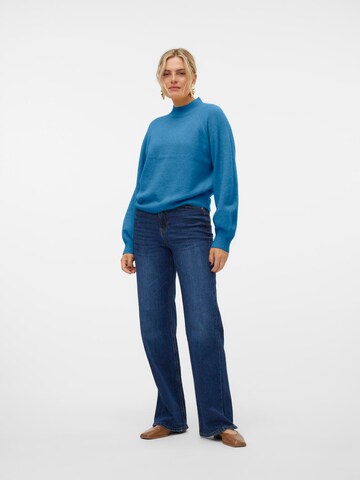 VERO MODA Trui 'VMLeaf' in Blauw